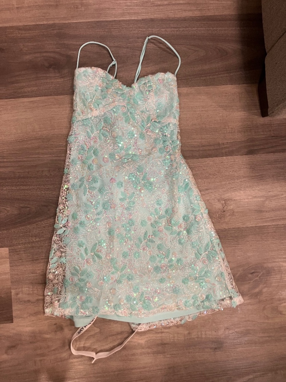 Lucy In the Sky Sequined Prom dress